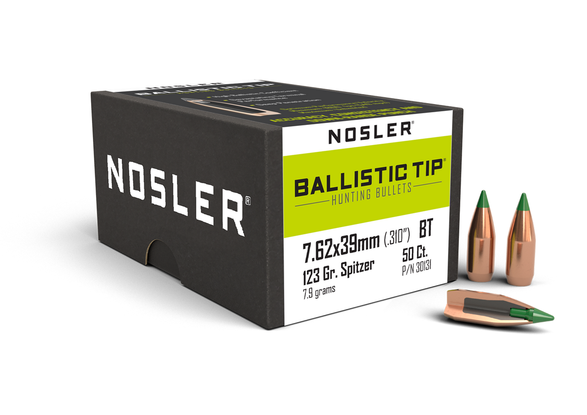 Nosler - Kula - 7,62×39 - 123gr - Ballistic Tip Hunting - 50st/ask
