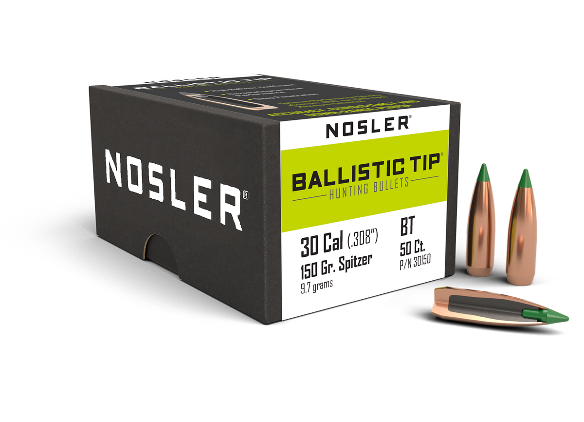 Nosler - Kula - 30 Caliber (.308) - 150gr - Ballistic Tip Hunting - 50st/ask