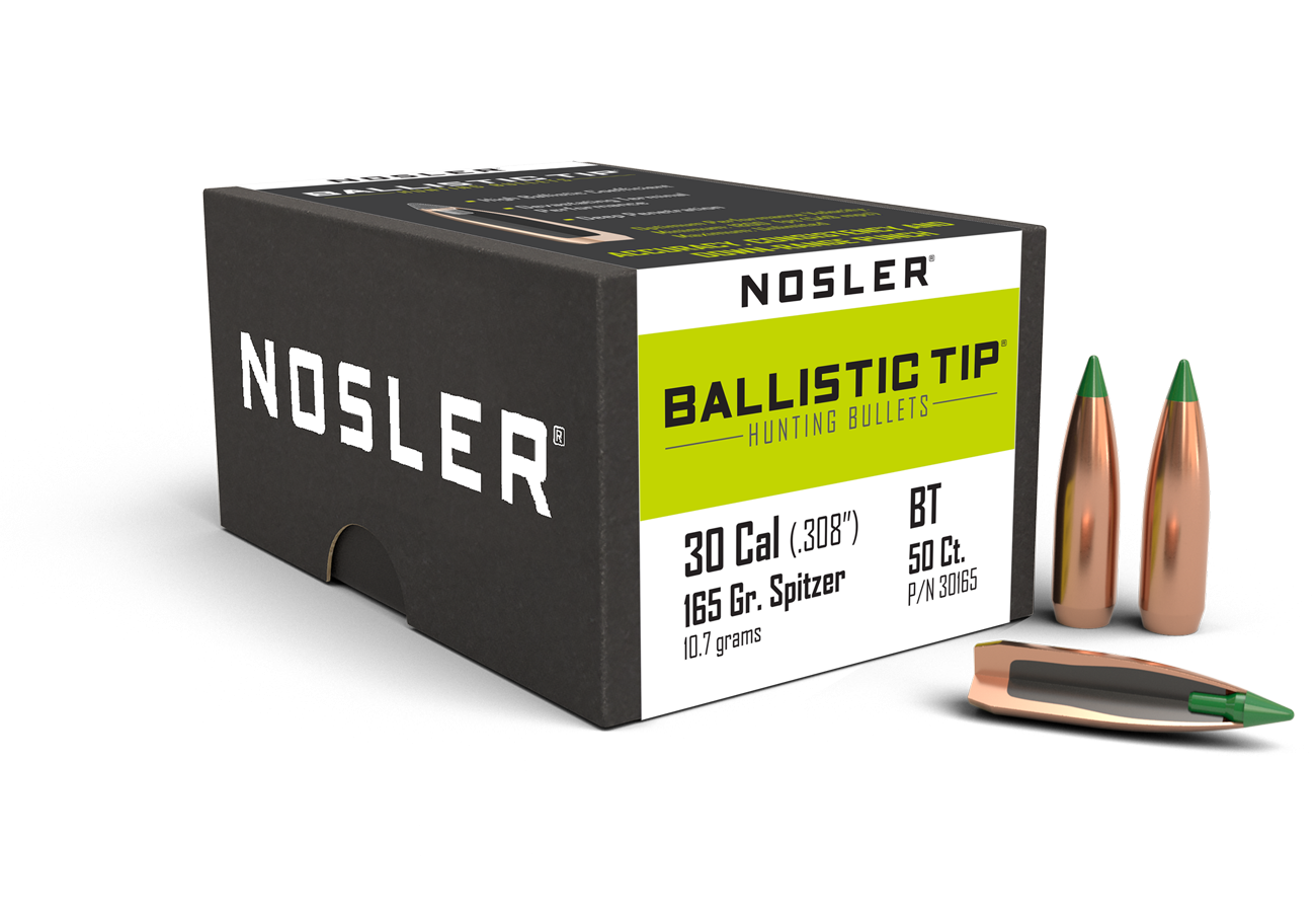 Nosler - Kula - 30 Caliber (.308) - 165gr - Ballistic Tip Hunting - 50st/ask