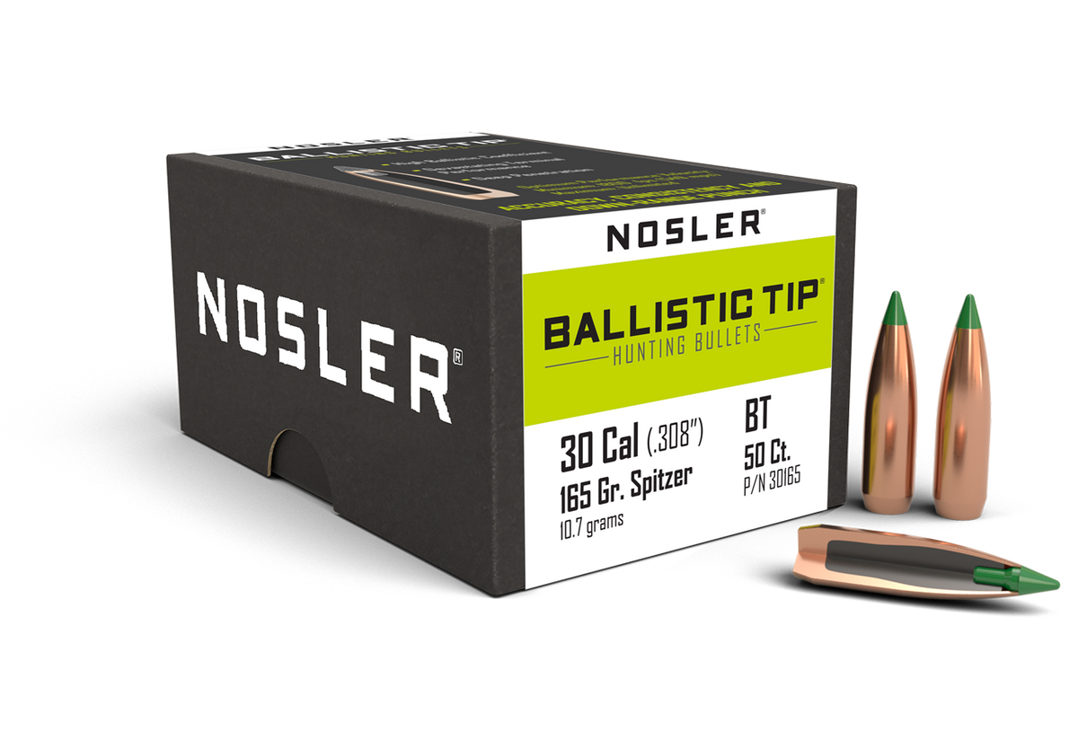 Nosler - Kula - 30 Caliber (.308) - 165gr - Ballistic Tip Hunting - 50st/ask