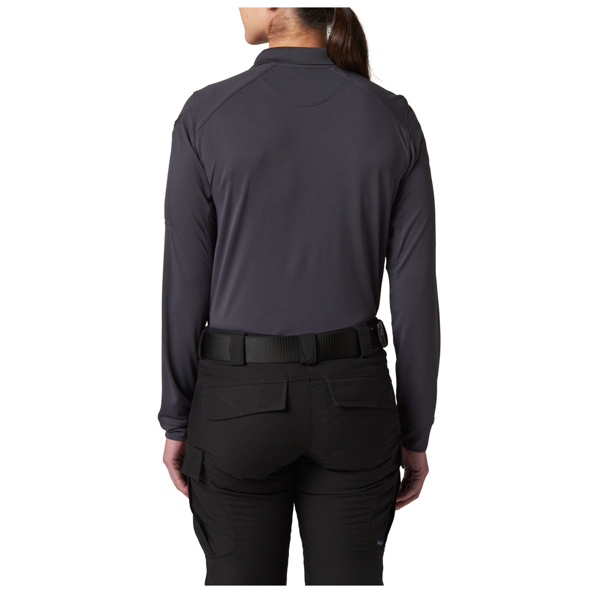 5.11 Tactical Women's Helios långärmad pikétröja i Charcoal