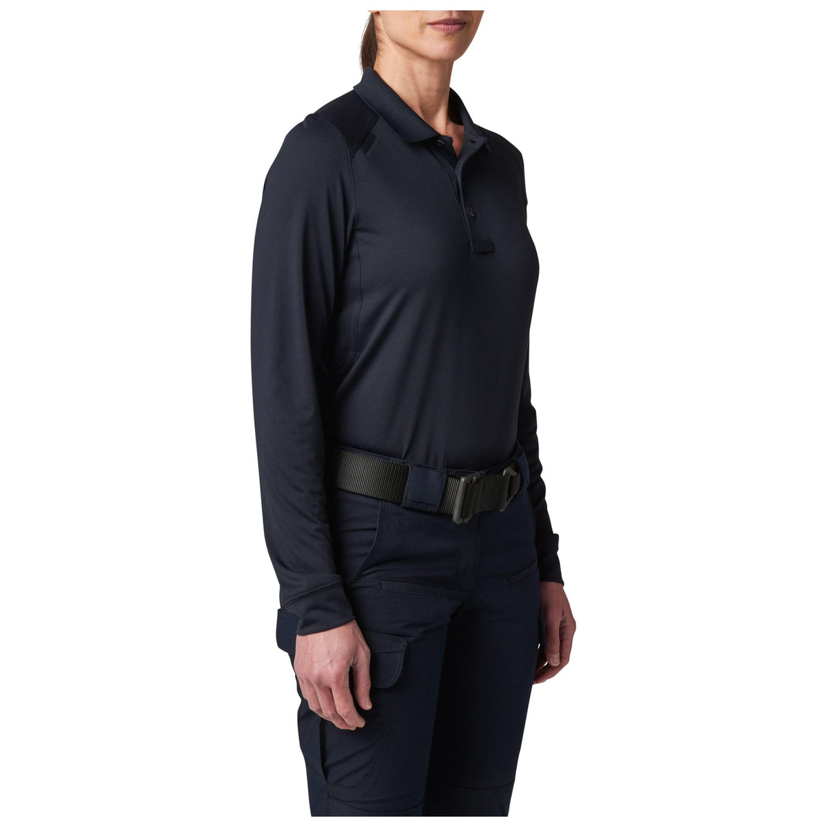 5.11 Tactical Women's Helios långärmad pikétröja i Dark Navy