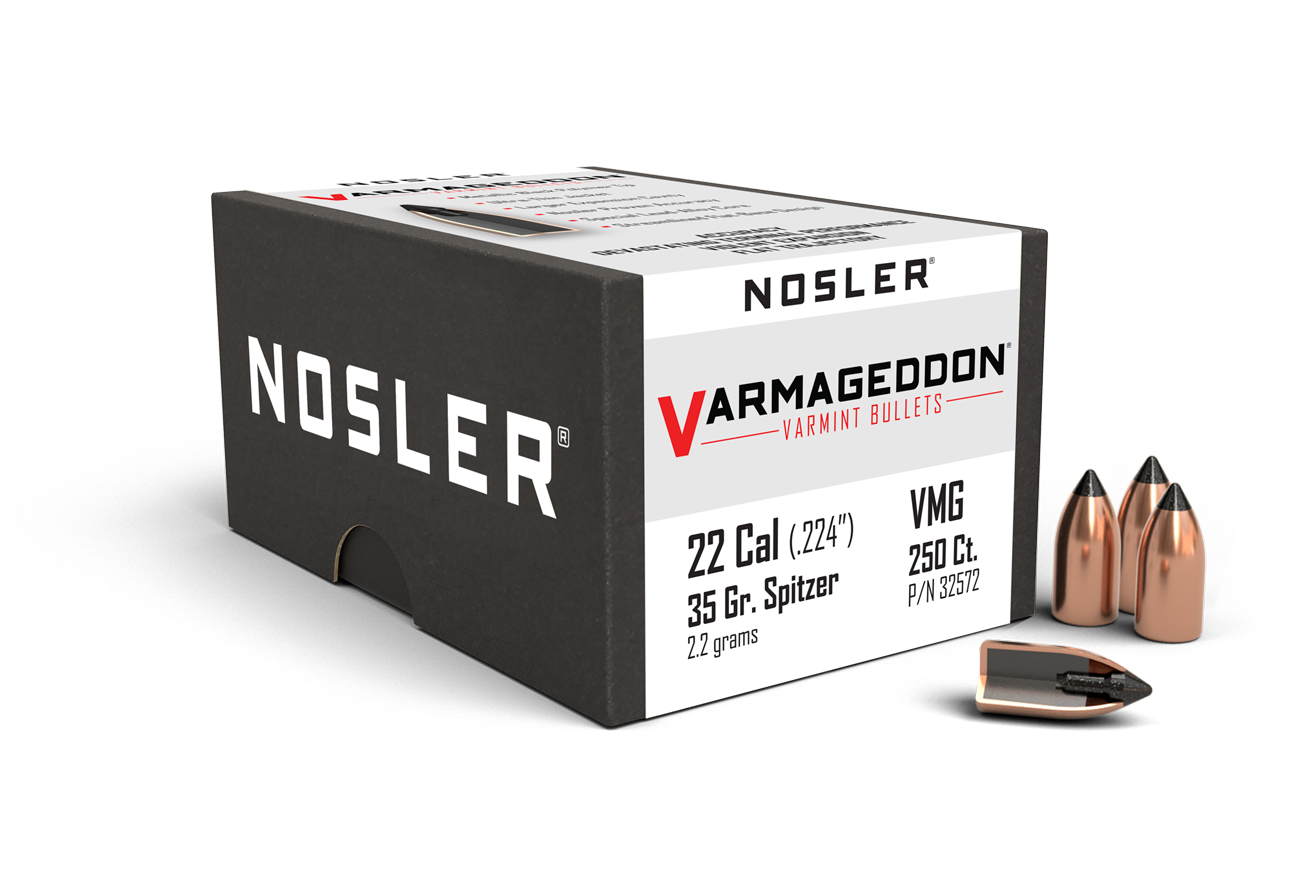 Nosler - Kula - 22 Caliber - 35gr - Tipped Varmageddon - 250st/ask