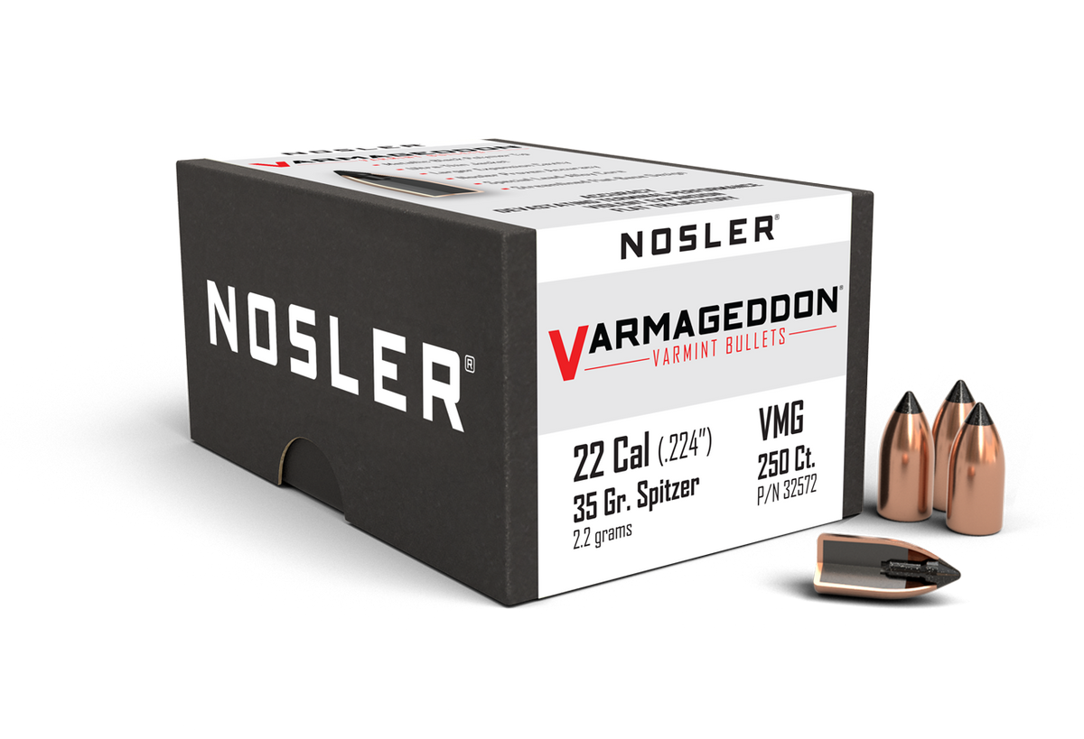 Nosler - Kula - 22 Caliber - 35gr - Tipped Varmageddon - 250st/ask