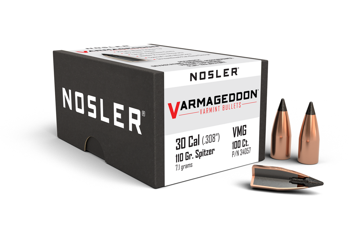 Nosler - Varmageddon Ammunition - .300 AAC Blackout - 110gr - 20/ask