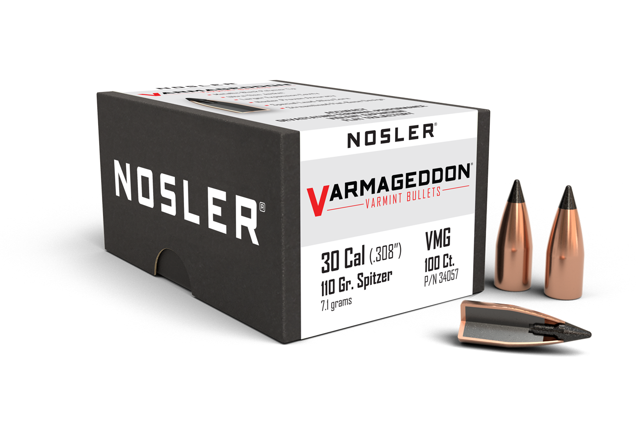 Nosler - Kula - 30 Caliber (.308) - 110gr - Varmageddon Tipped - 100st/ask