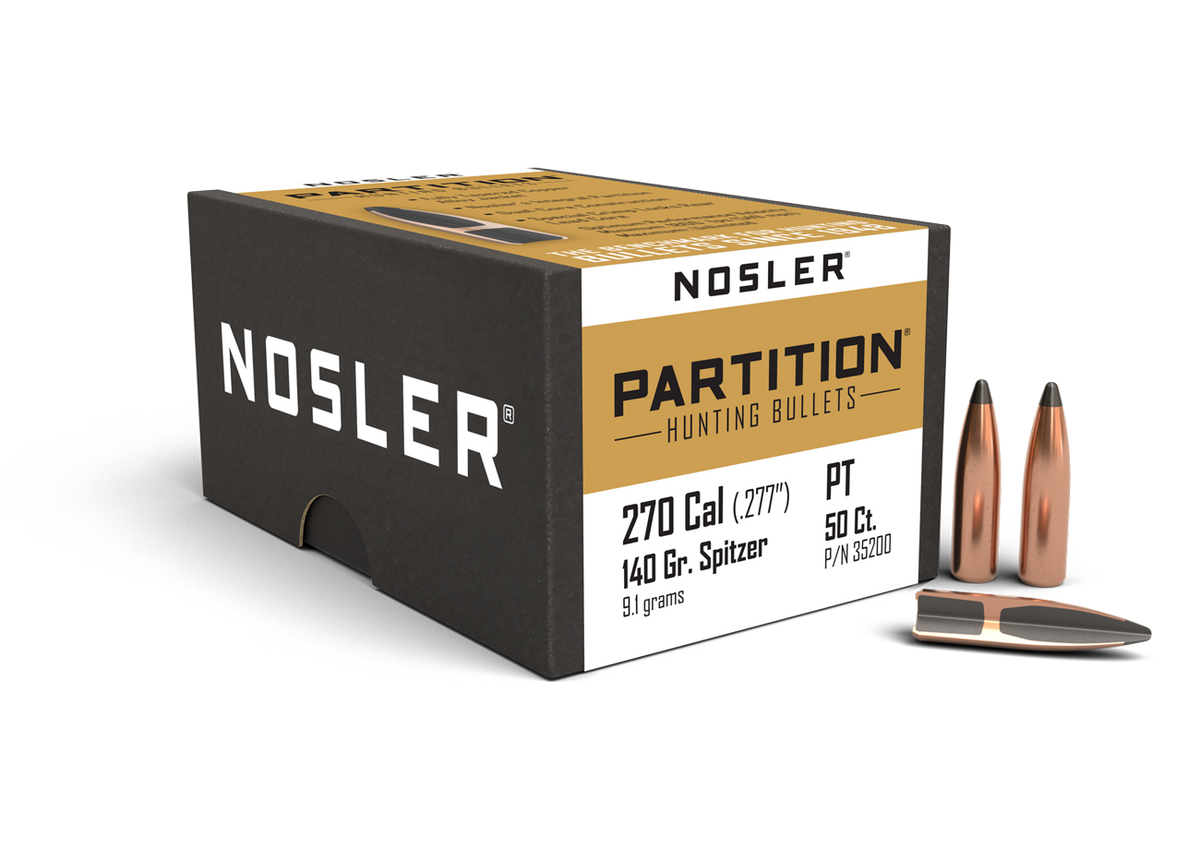 Nosler - Kula - 270 Caliber (.277) - 140gr - Partition - 50st/ask