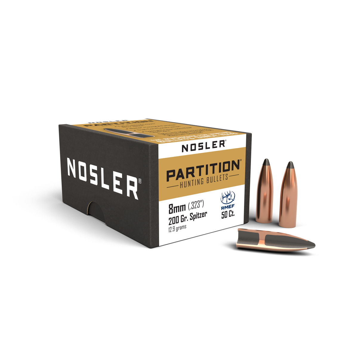 Nosler - Kula - 8mm - 200gr - Partition - 50st/ask