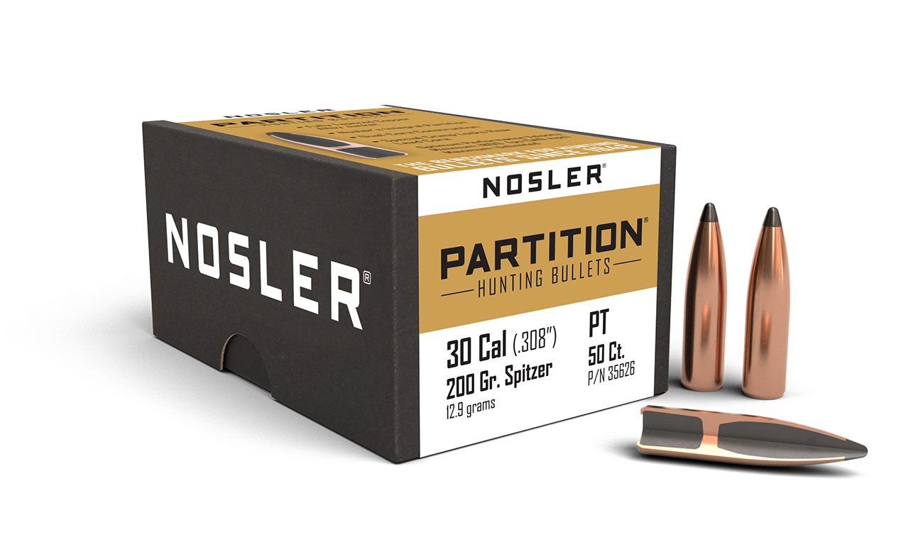 Nosler - Kula - 30 Caliber (.308) - 200gr - Partition - 50st/ask