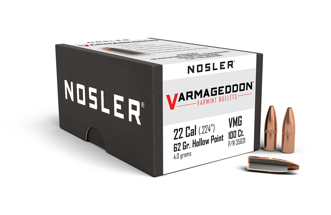 Nosler - Kula - 22 Caliber (.224) - 62gr - Varmageddon Hollow Point - 100st/ask