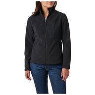 5.11 Tactical Women's Leone Softshell Zip-Up Jacket i Black