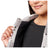 5.11 Louise Shirt Jacket för dam i Overcast Grey Check, med Sherpa-foder och tryckknappar.