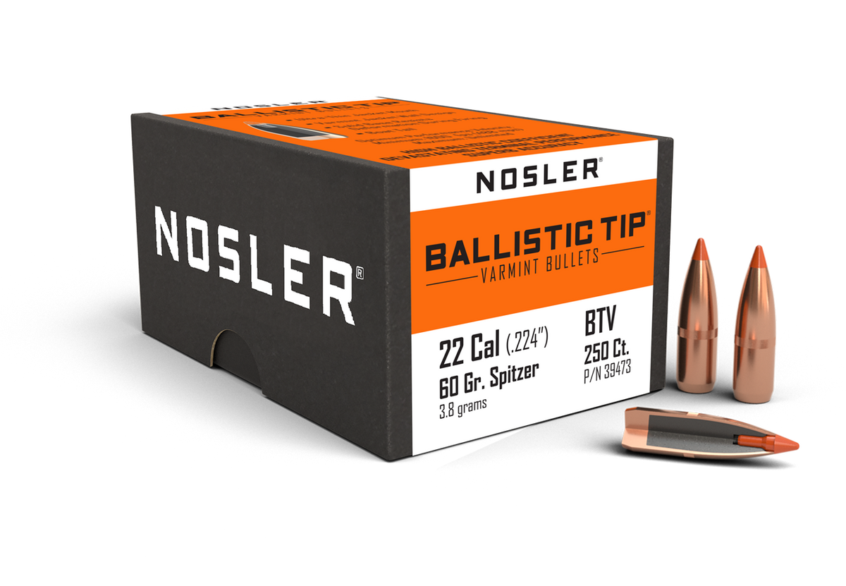 Nosler - Kula - 22 Caliber - 60gr - Ballistic Tip Varmint - 250st/ask