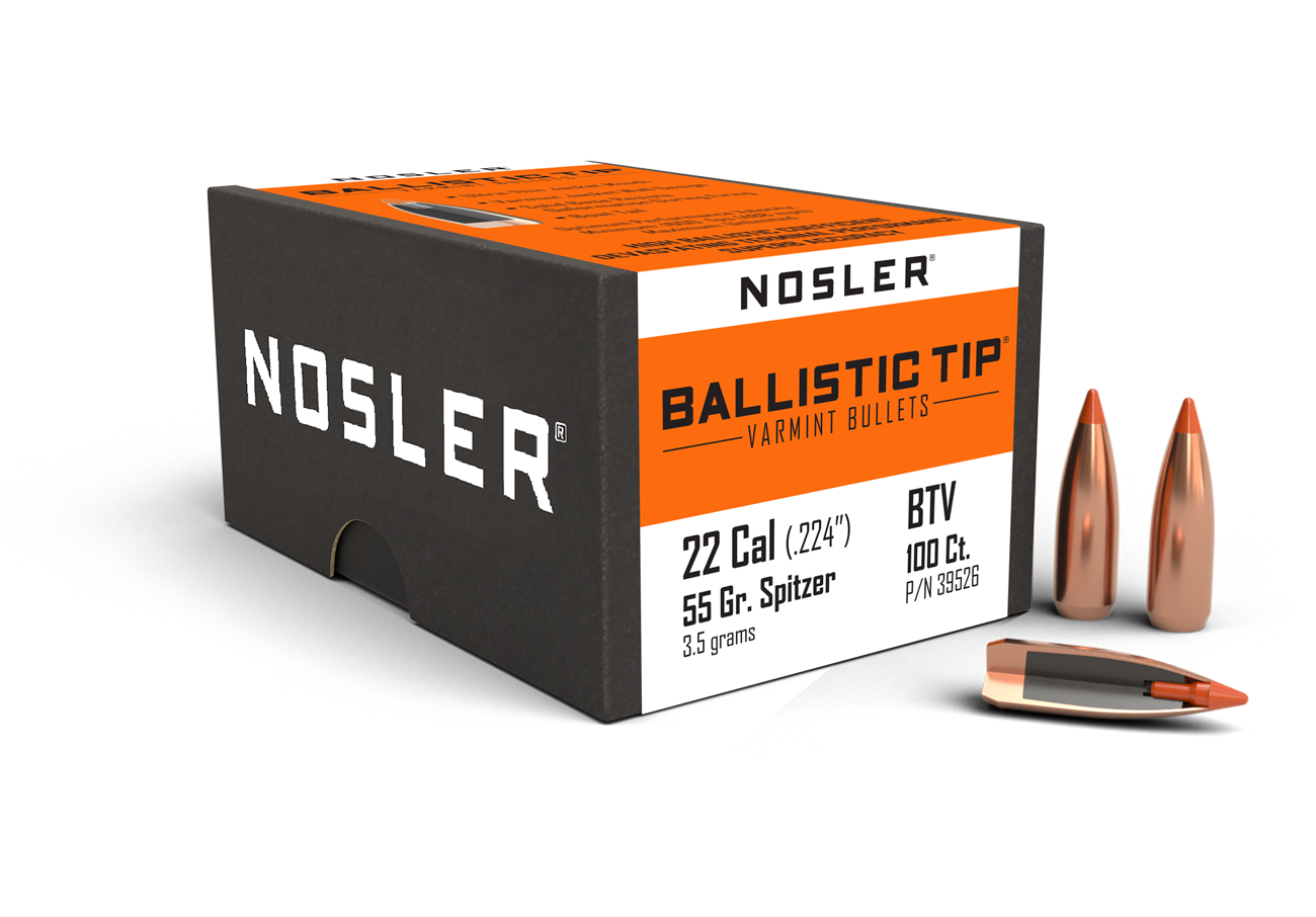 Nosler - Kula - 22 Caliber (.224) - 55gr - Ballistic Tip Varmint - 100st/ask