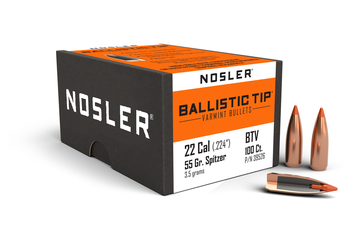Nosler - Kula - 22 Caliber (.224) - 55gr - Ballistic Tip Varmint - 100st/ask
