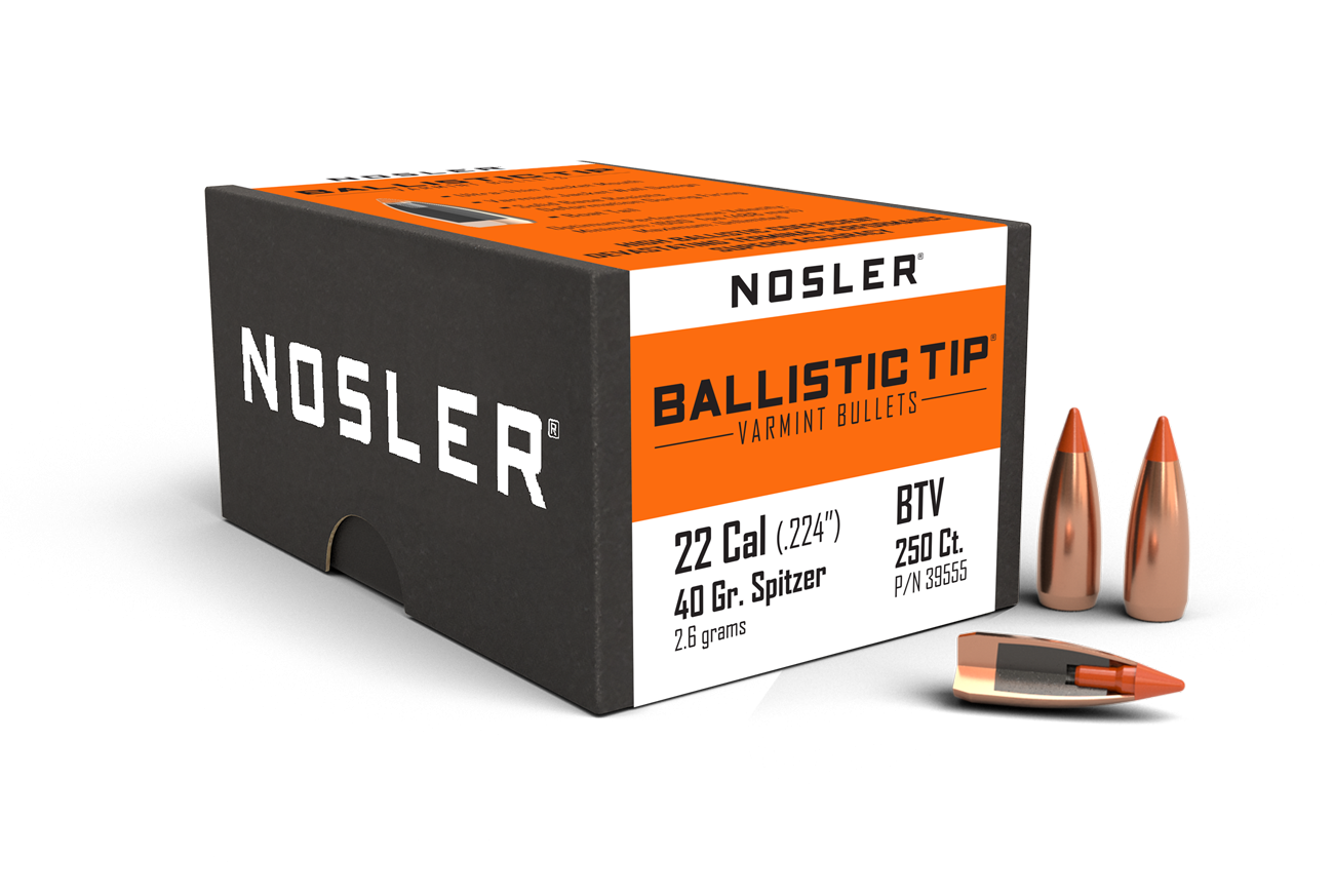 Nosler - Kula - 22 Caliber - 40gr - Ballistic Tip Varmint - 250st/ask