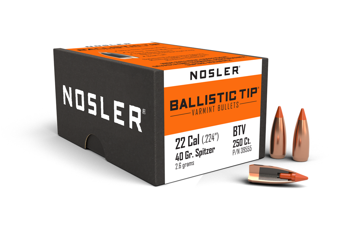 Nosler - Kula - 22 Caliber - 40gr - Ballistic Tip Varmint - 250st/ask