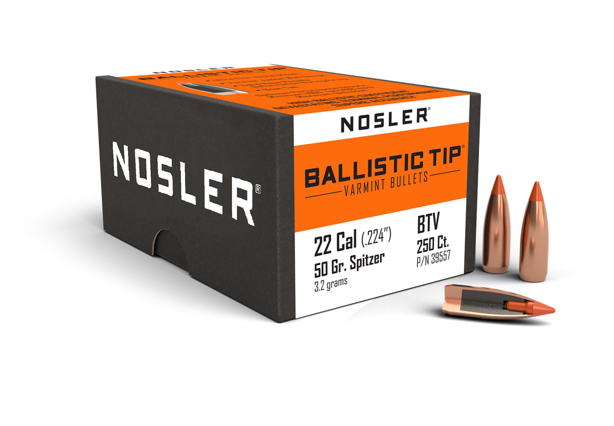 Nosler - Kula - 22 Caliber - 50gr - Ballistic Tip Varmint - 250st/ask