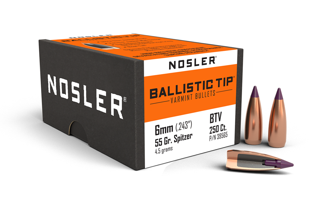 Nosler - Kula - 6mm - 55gr - Ballistic Tip Varmint - 250st/ask
