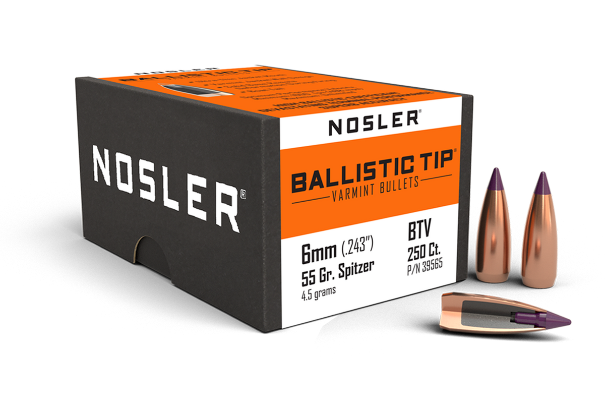 Nosler - Kula - 6mm - 55gr - Ballistic Tip Varmint - 250st/ask