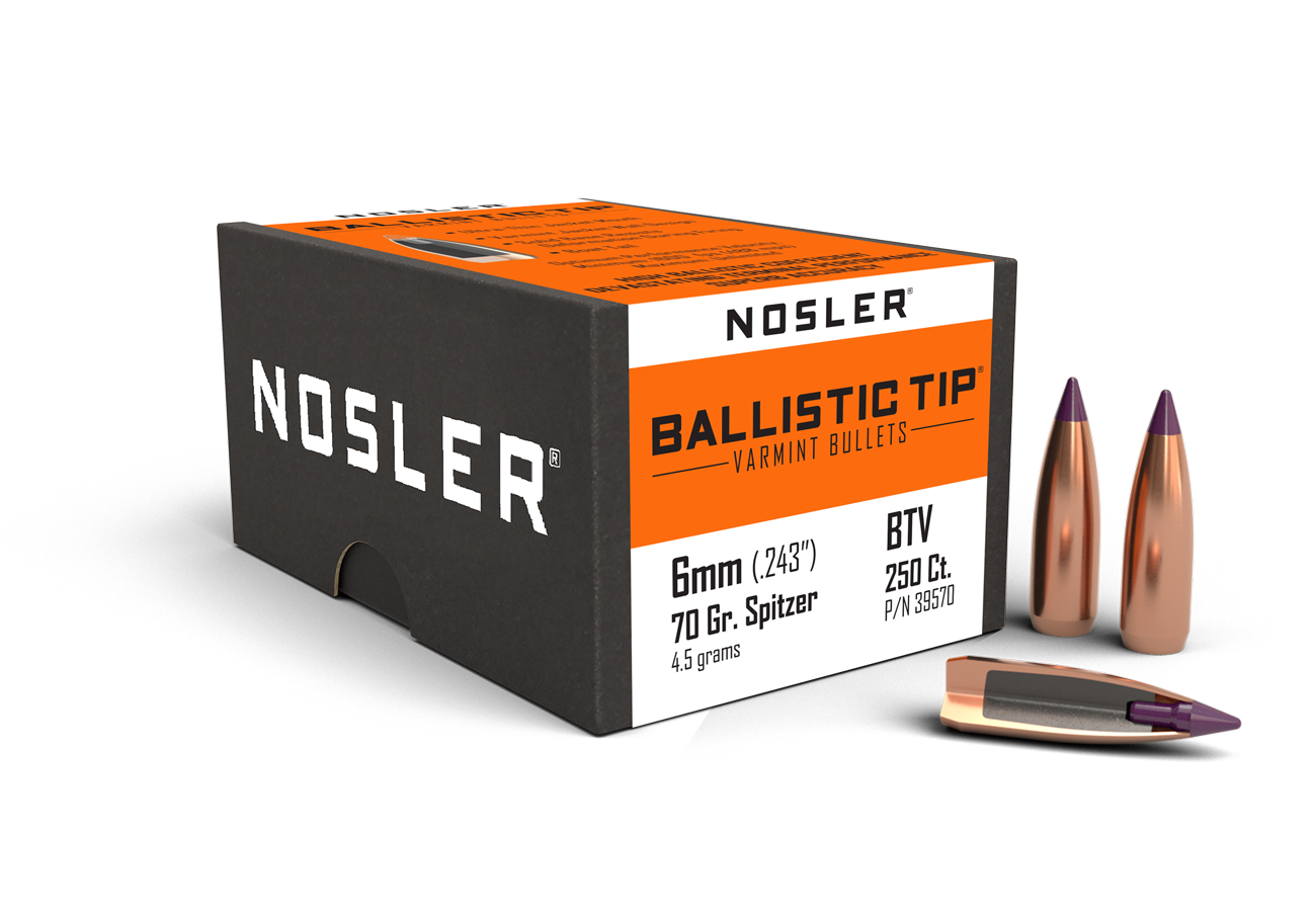 Nosler - Kula - 6mm - 70gr - Ballistic Tip Varmint - 250st/ask