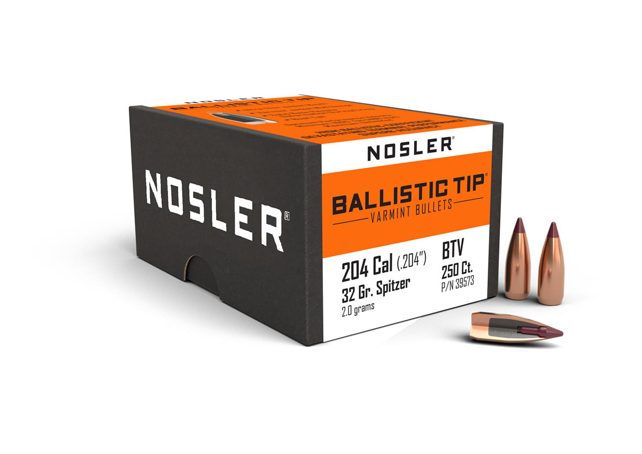 Nosler - Kula - 20 Caliber (.204) - 32gr - Ballistic Tip Varmint - 250st/ask