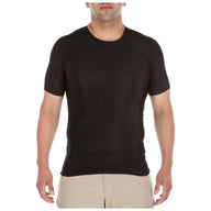 5.11 Tight Crew Short Sleeve Shirt kortärmad tröja i Black