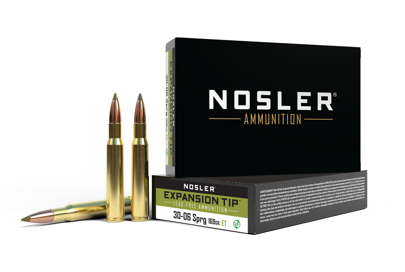 Nosler - Expansion Tip Ammunition - .30-06 Springfield - 168gr - ET - 20/ask