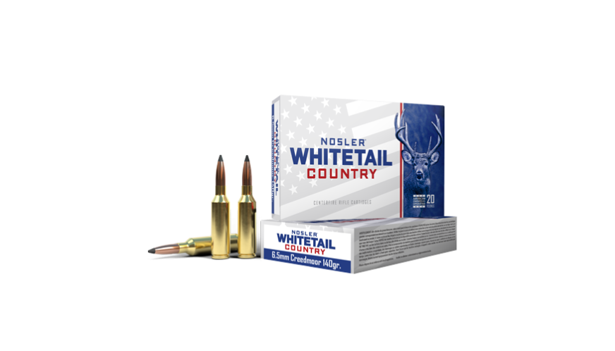 Nosler - Whitetail Country Ammunition - 6.5mm Creedmoor - 140gr - SB SP - 20/ask