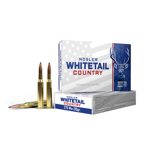 Nosler - Whitetail Country Ammunition - .270 Winchester - 130gr - SB SP - 20/ask