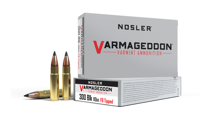 Nosler - Varmageddon Ammunition - 300 Blackout - 110gr - VG FBT - 20/ask
