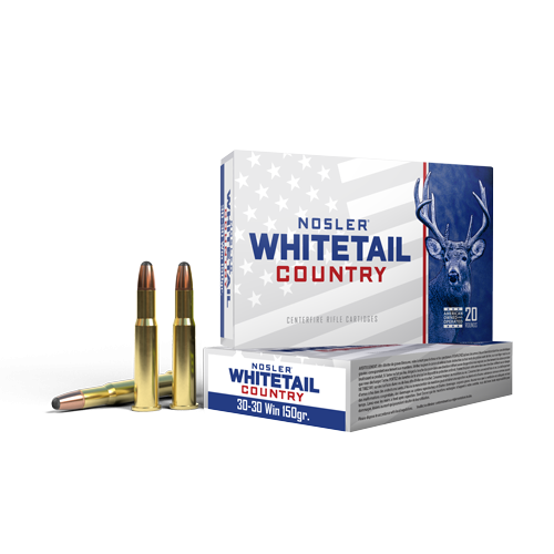 Nosler - Whitetail Country Ammunition - .30-30 Winchester - 150gr - SB RN - 20/ask