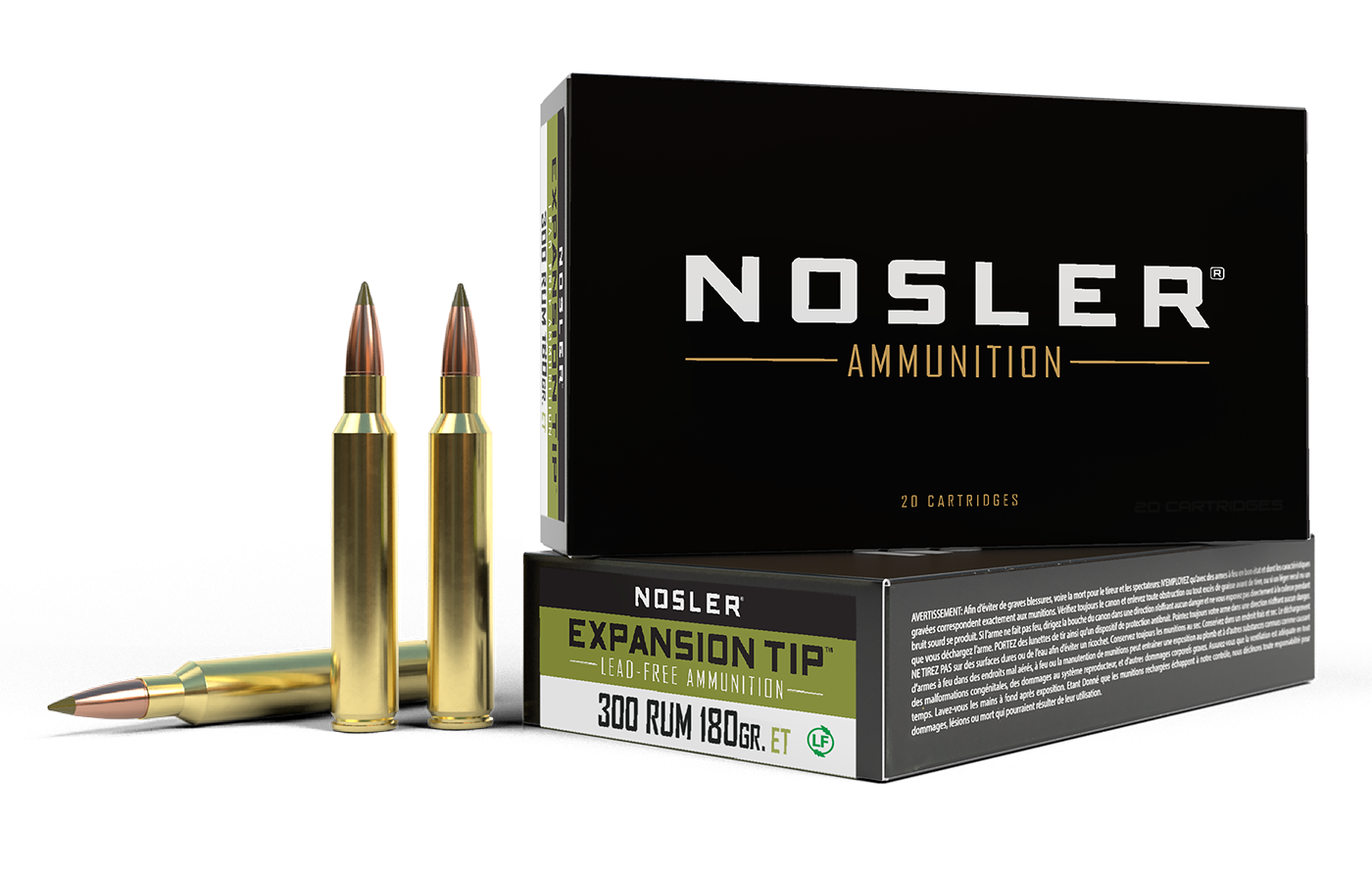 Nosler - Expansion Tip Ammunition - .300 Remington Ultra Magnum - 180gr - ET SP - 20/ask