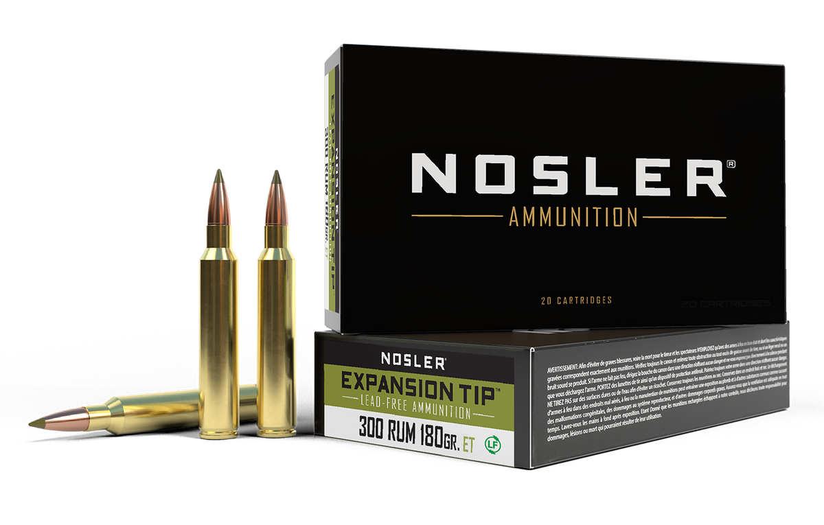 Nosler - Expansion Tip Ammunition - .300 Remington Ultra Magnum - 180gr - ET SP - 20/ask
