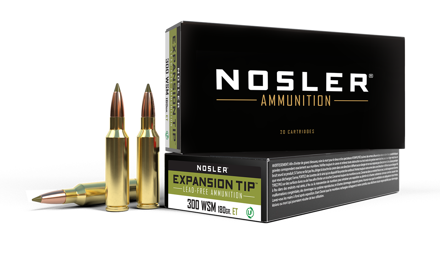 Nosler - Expansion Tip Ammunition - .300 Winchester Short Magnum - 180gr - ET - 20/ask