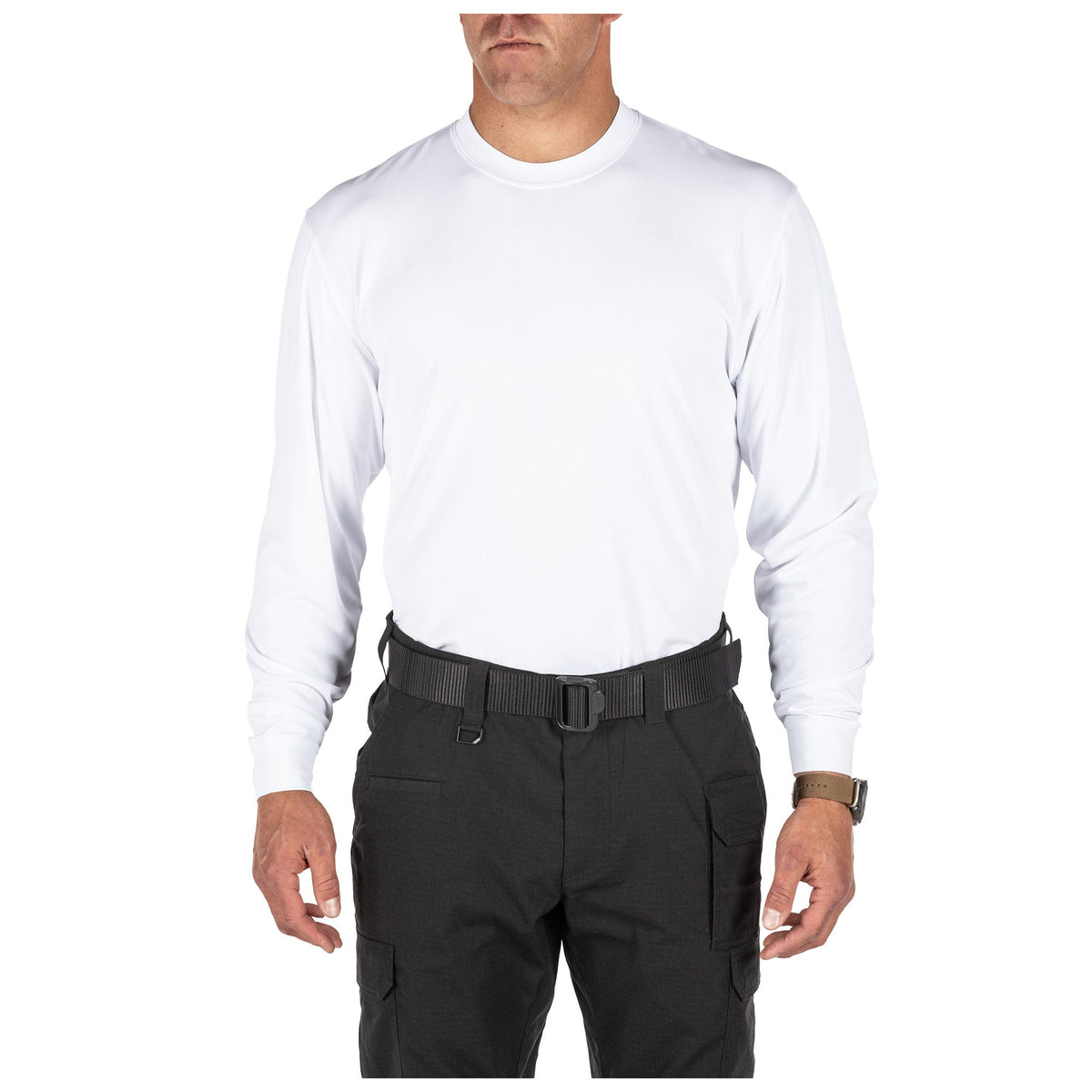 5.11 Performance Utili-T Long Sleeve 2-Pack, långärmade T-shirts i White