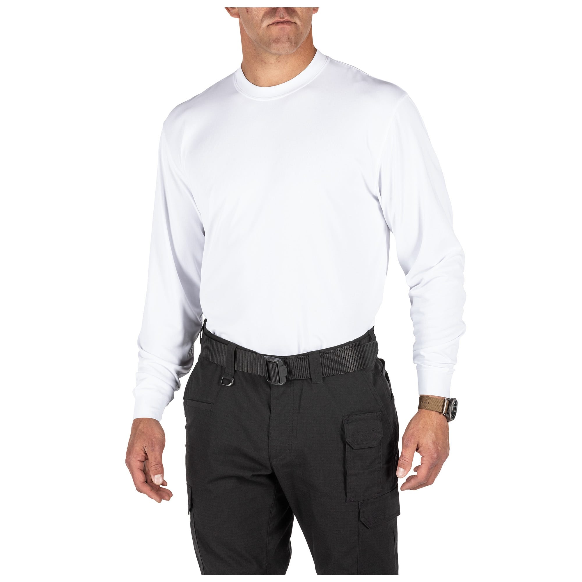 5.11 Performance Utili-T Long Sleeve 2-Pack, långärmade T-shirts i White