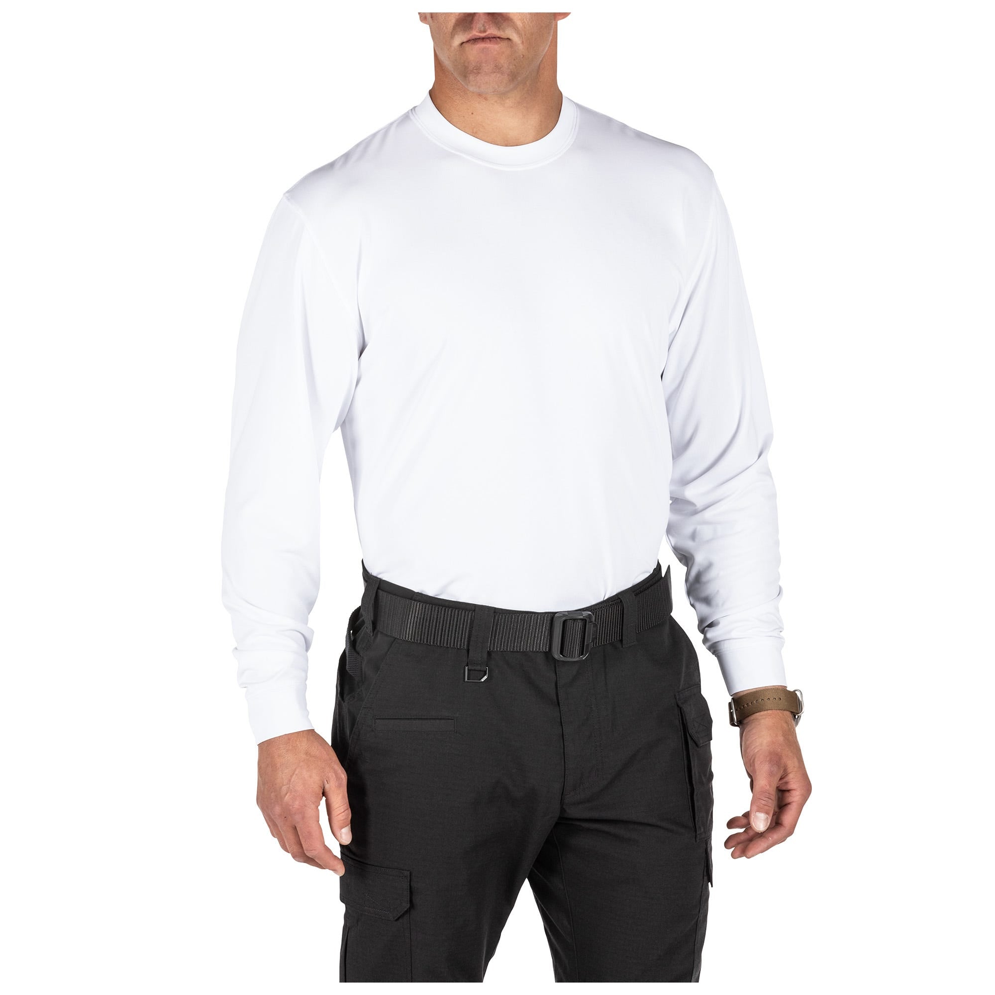 5.11 Performance Utili-T Long Sleeve 2-Pack, långärmade T-shirts i White