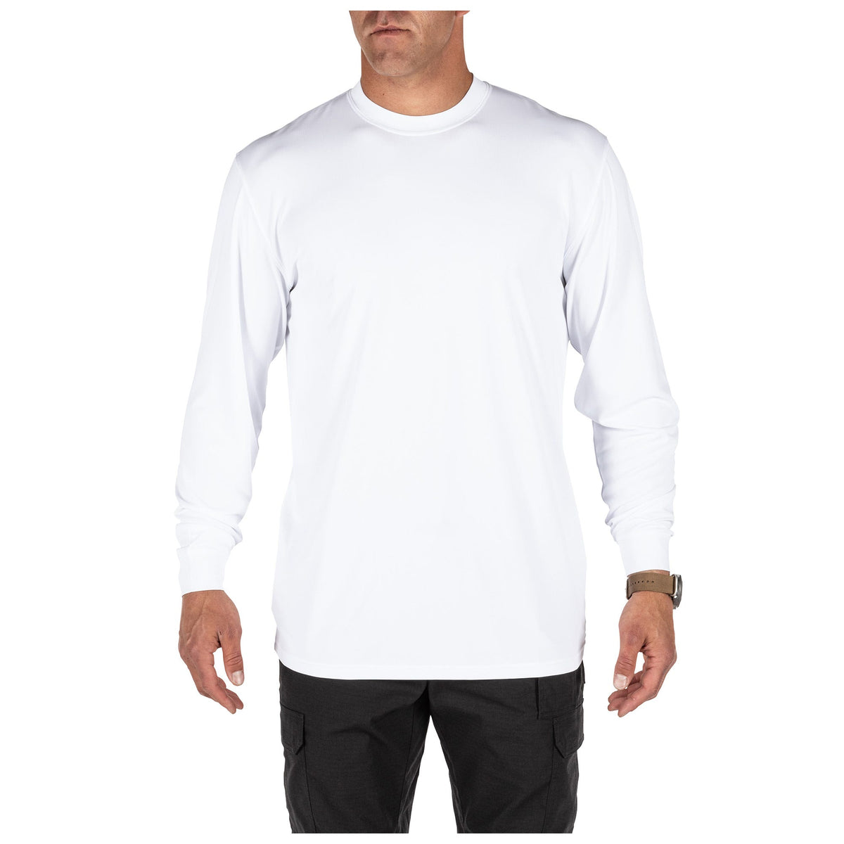5.11 Performance Utili-T Long Sleeve 2-Pack, långärmade T-shirts i White