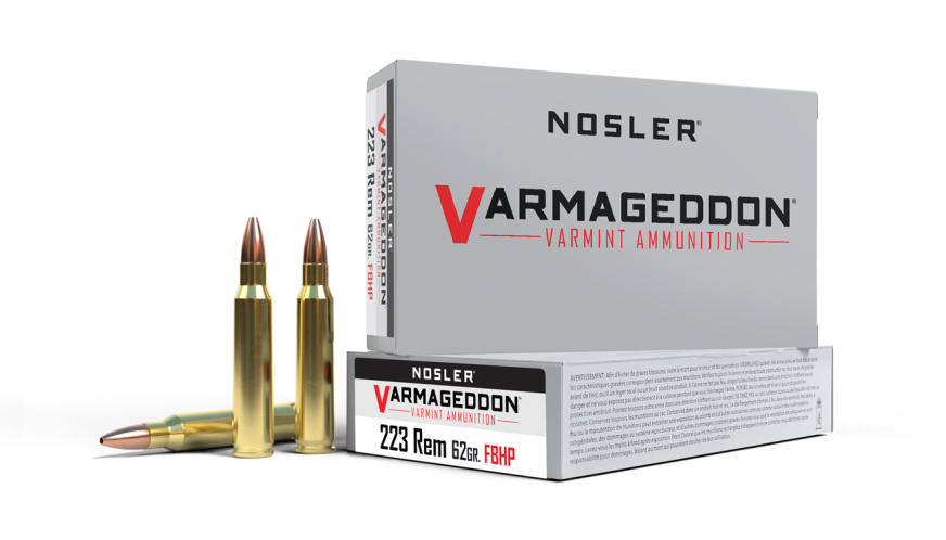 Nosler - Varmageddon Ammunition - 223 Rem - 62gr - VG HPFB - 20/ask