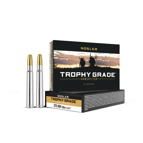 Nosler - Trophy Grade Safari Ammunition - .375 H&H Magnum - 300gr - SD - 20/ask