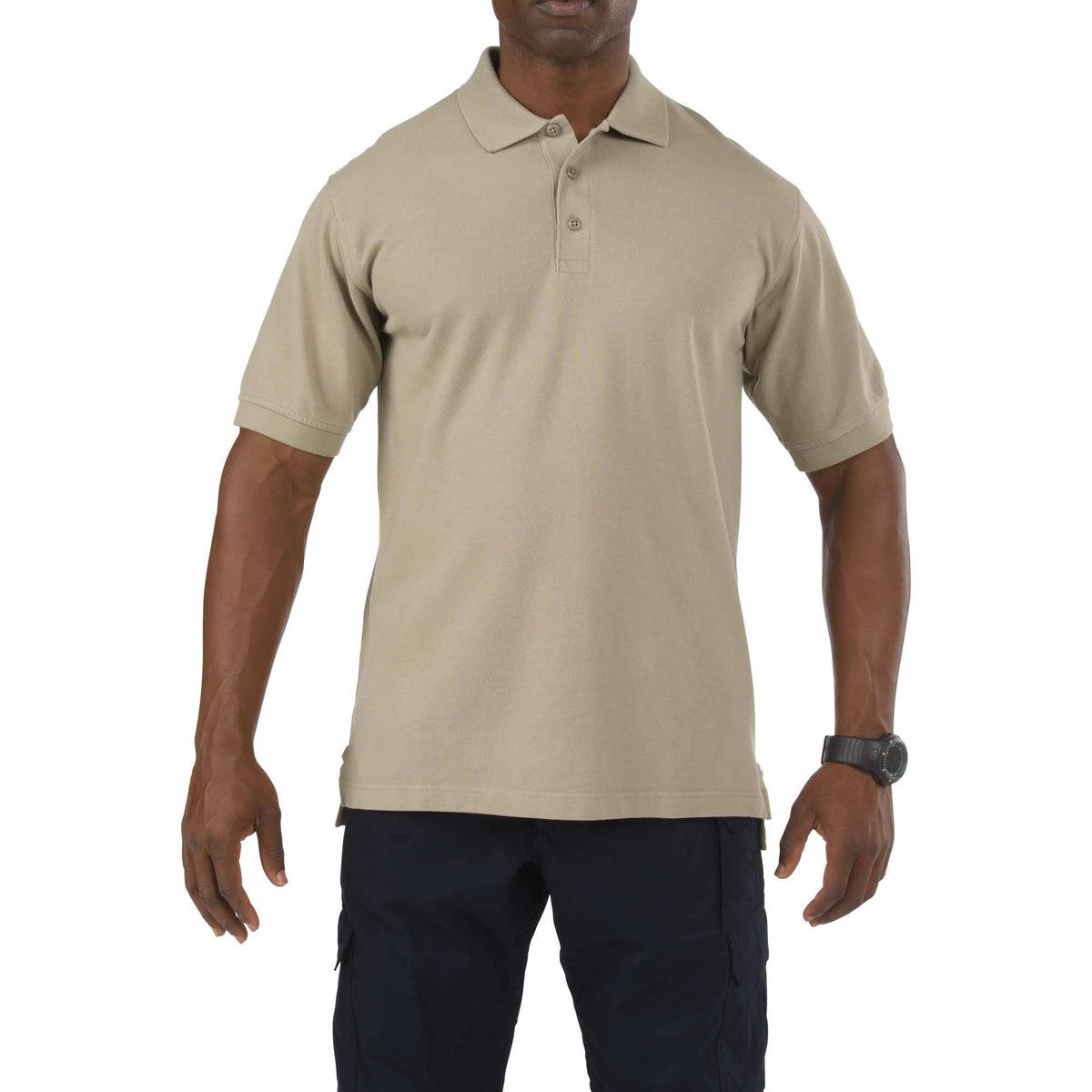 5.11 Tactical Professional Short Sleeve Polo i Silver Tan