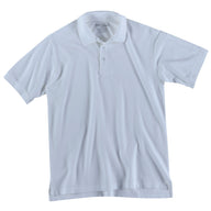 5.11 Utility Short Sleeve Polo i White med kort ärm och pennfickor på ärmen.