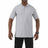 5.11 Utility Short Sleeve Polo i Heather Gray med kort ärm och pennfickor på ärmen.