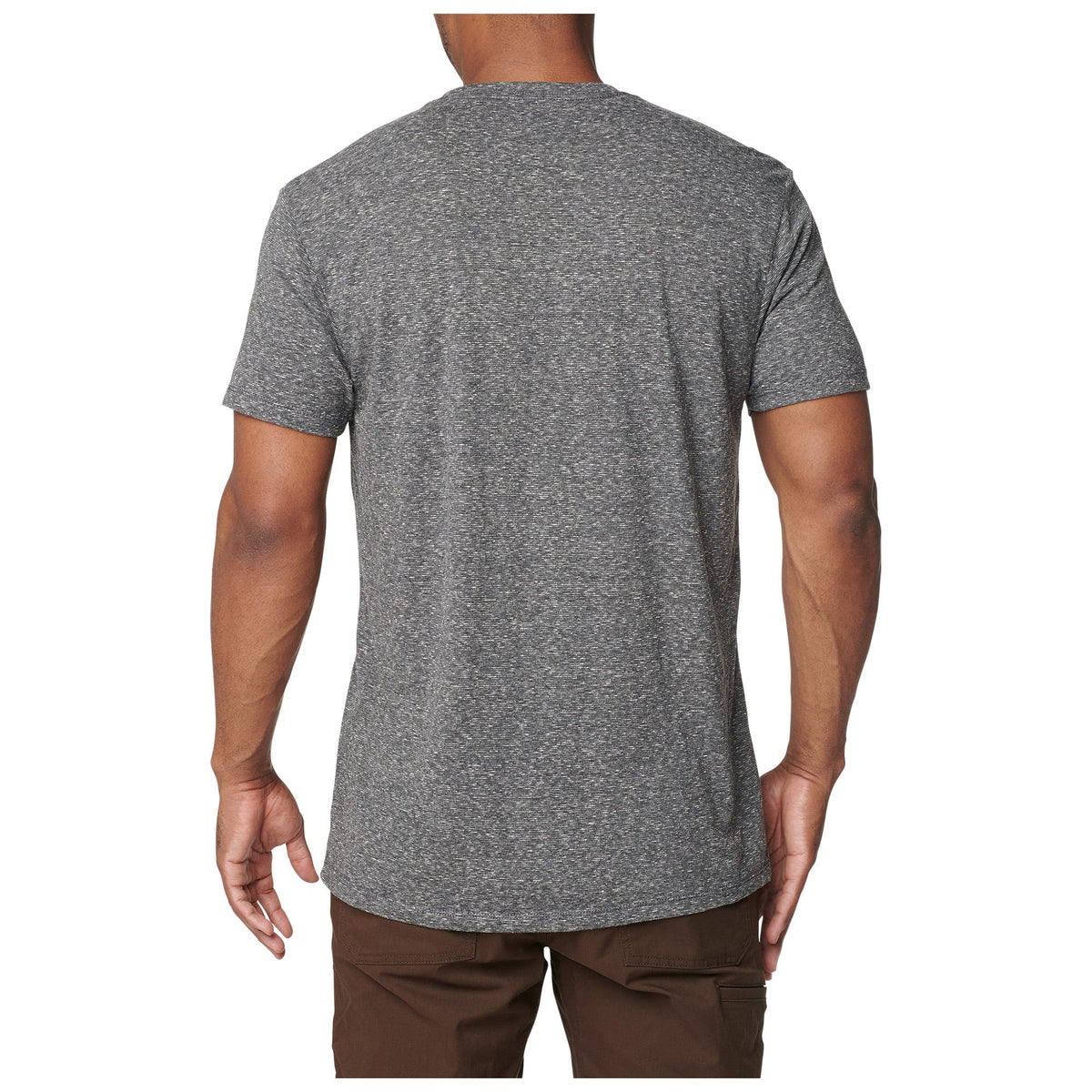 5.11 Triblend Legacy Short Sleeve Tee i Charcoal Heather, T-shirt med rund hals och kort ärm
