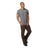 5.11 Triblend Legacy Short Sleeve Tee i Charcoal Heather, T-shirt med rund hals och kort ärm