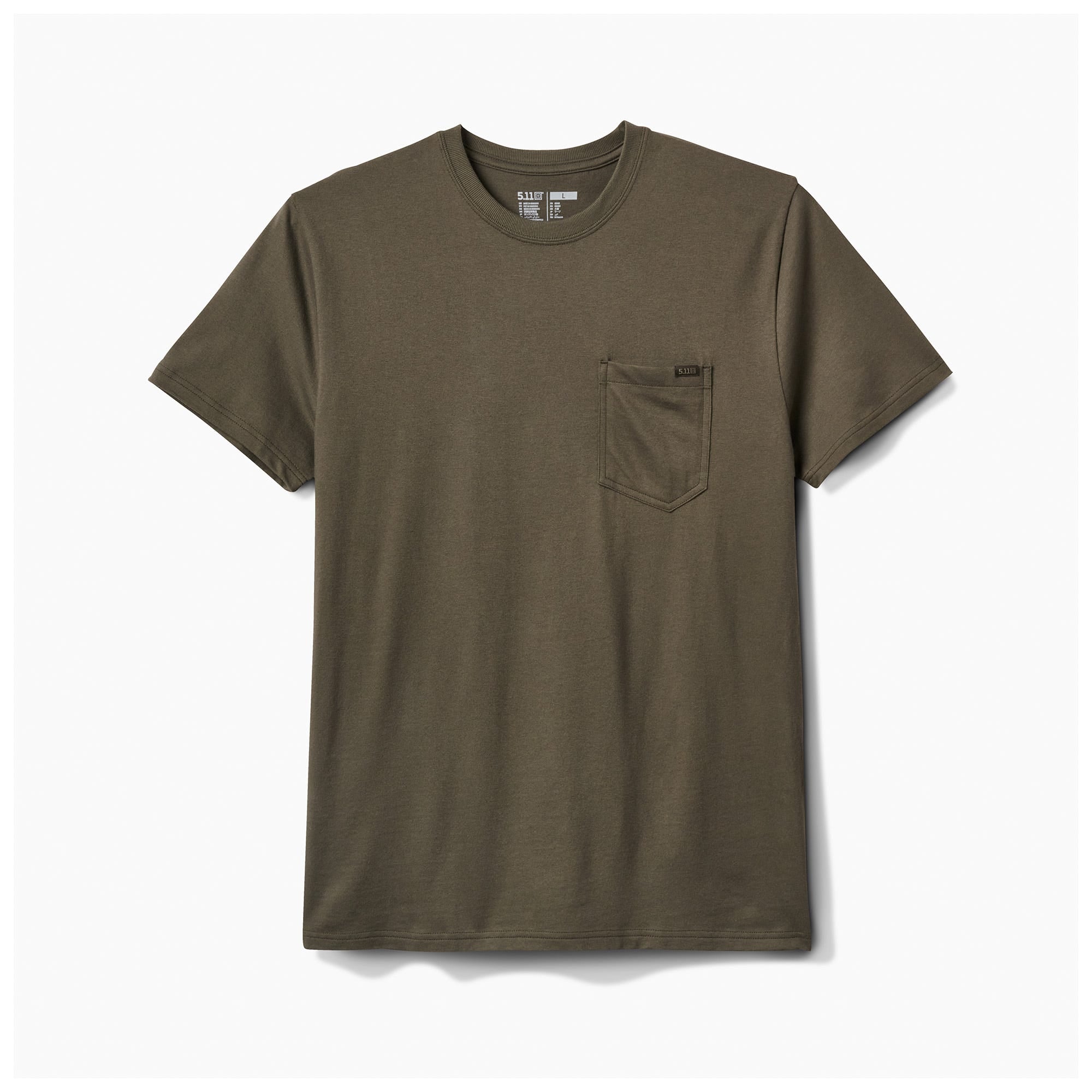 5.11 Elite Short Sleeve Pocket Tee i Ranger Green 2, kortärmad T-shirt med bröstficka
