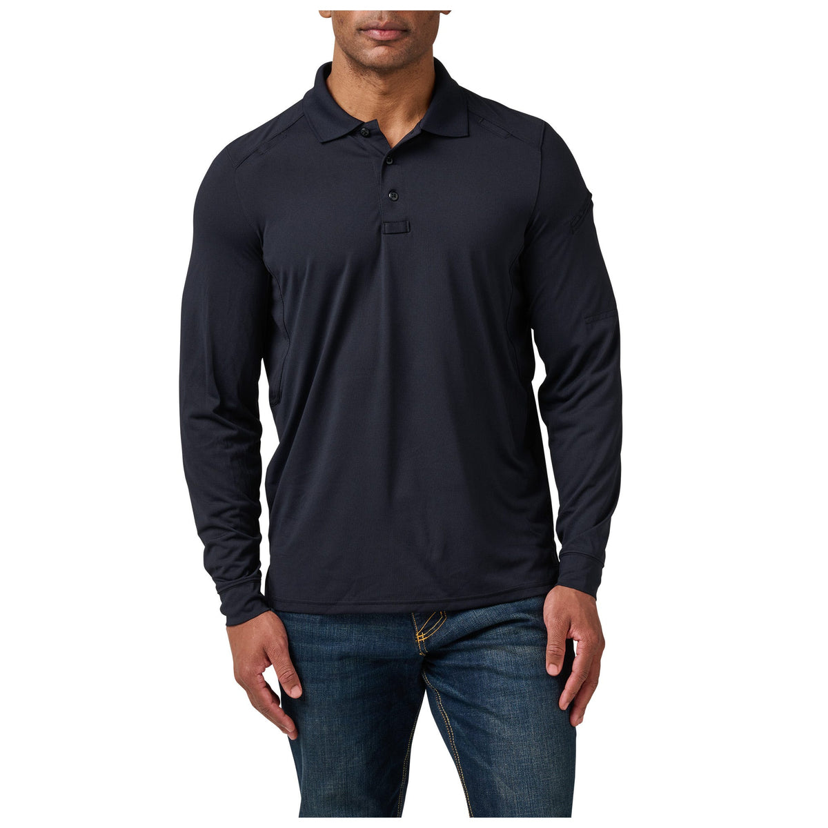 5.11 Helios långärmad pikétröja i Dark Navy