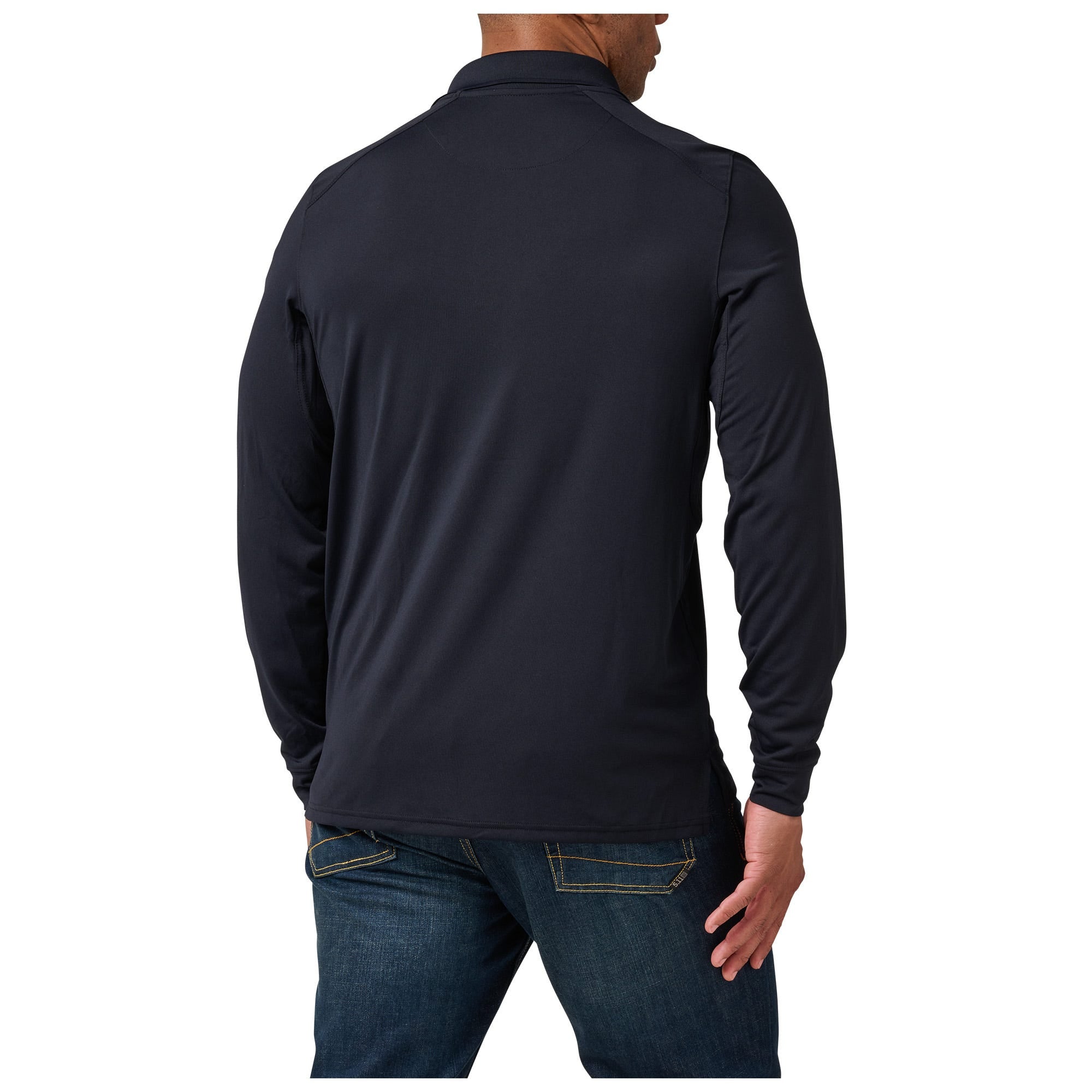 5.11 Helios långärmad pikétröja i Dark Navy