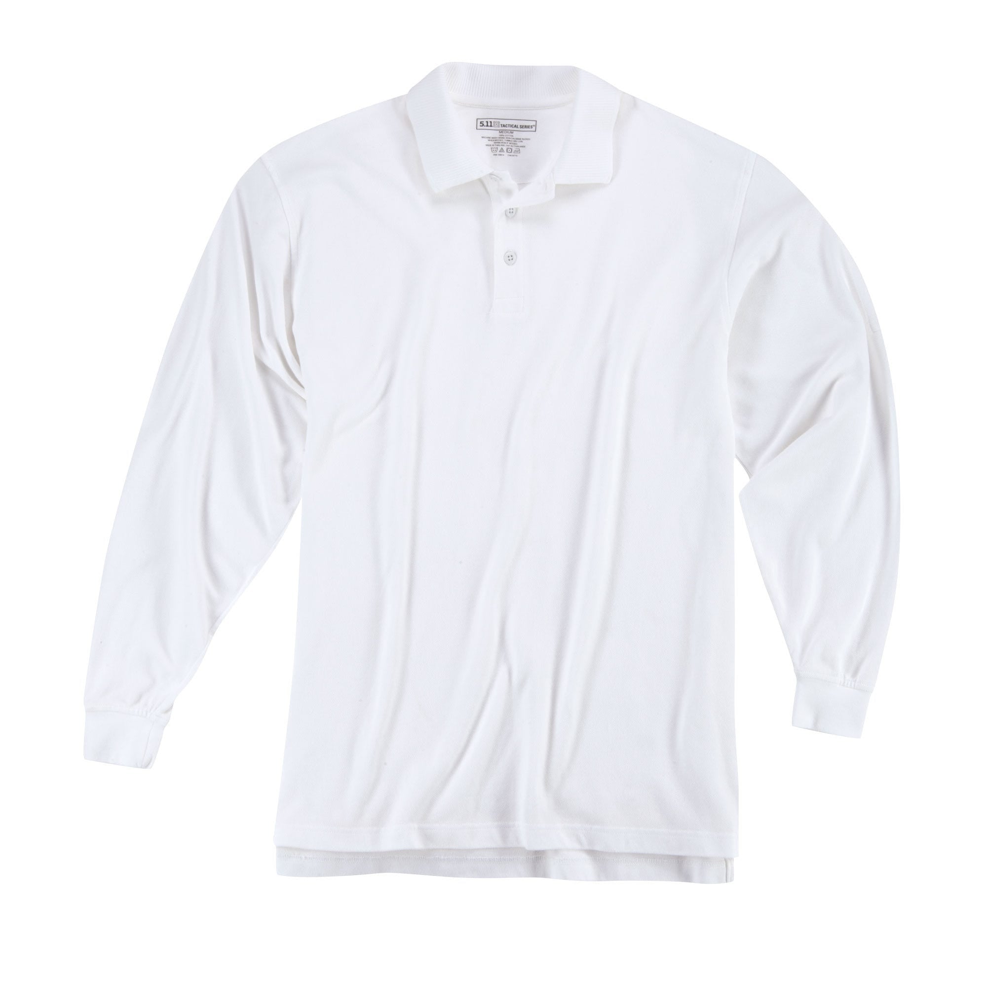 5.11 Professional Long Sleeve Polo i White